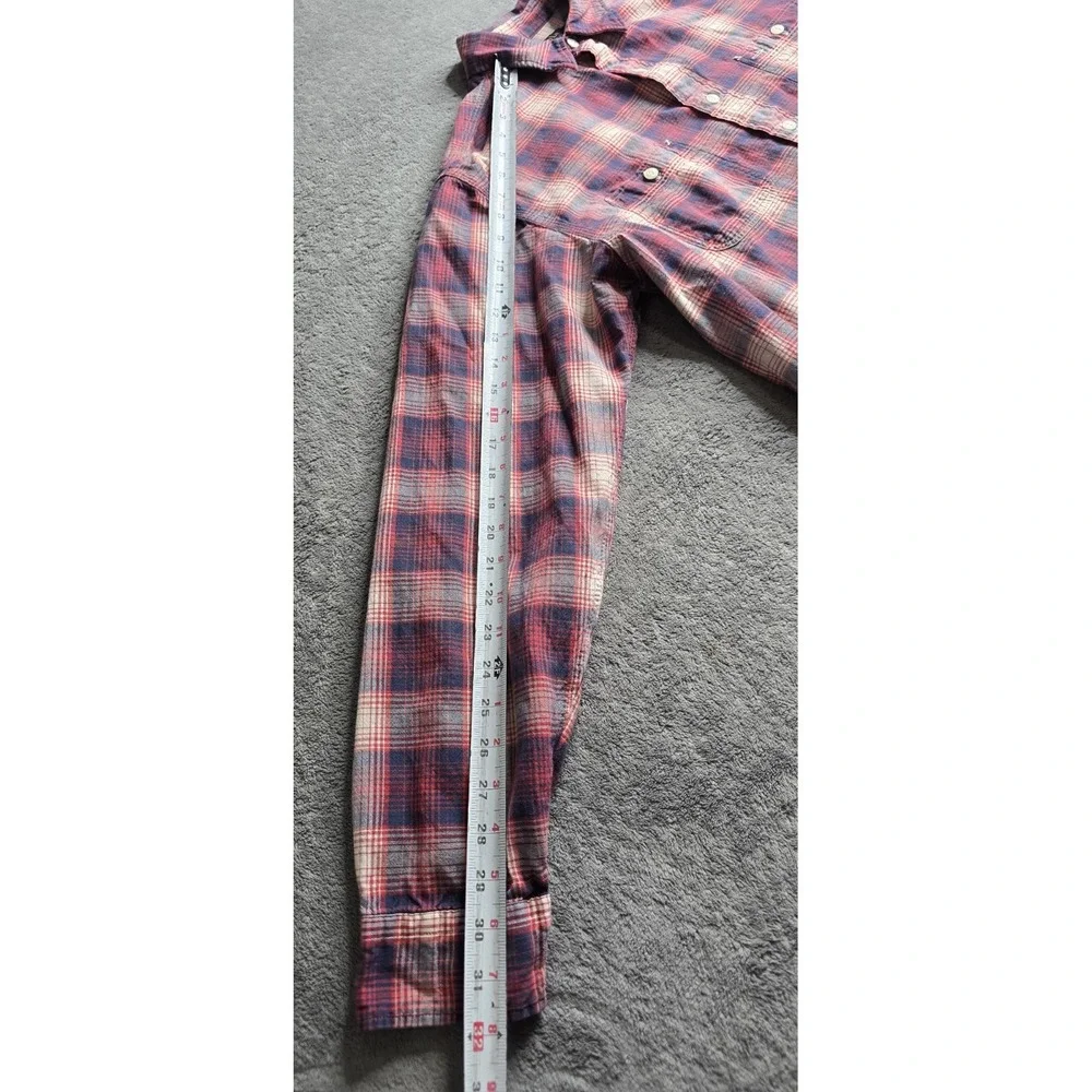 VTG Polo Ralph Lauren US-RL Naval Res Plaid Shirt Mens XL Red Button Up L/S